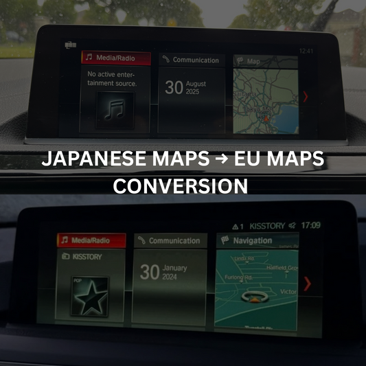 JAPANESE MAPS - EU Maps + APPLE CARPLAY - Remote Coding